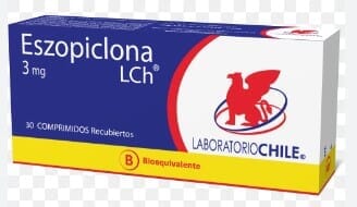 Eszopiclona 3 mg x 30 comprimidos (Ley Cenabast) Farmex-Fonasa-Persistente